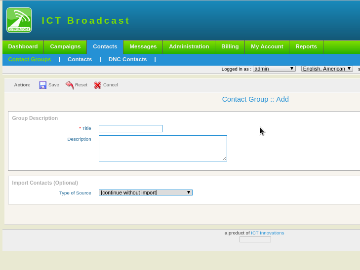 contact group